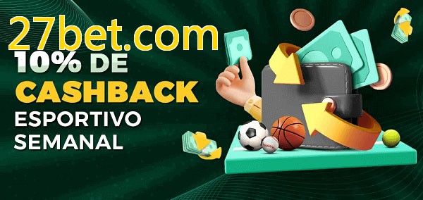 10% de bônus de cashback na 27bet.com